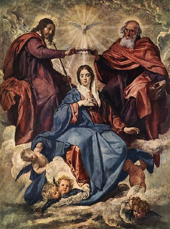 VELAZQUEZ, Diego Rodriguez de Silva y The Coronation of the Virgin jh